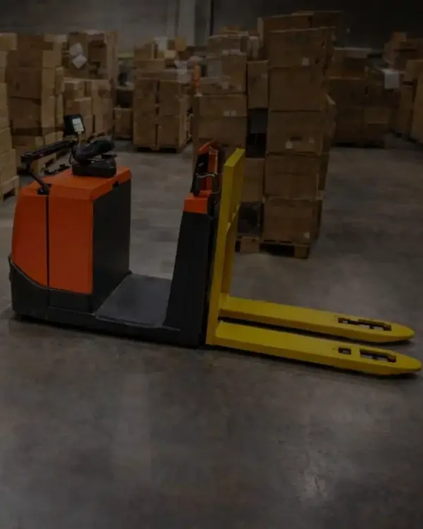 Electric pallet truck with a LOGIWEIGH weighing system